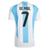 Goedkope Argentinië De Paul 7 Thuisshirt 2024